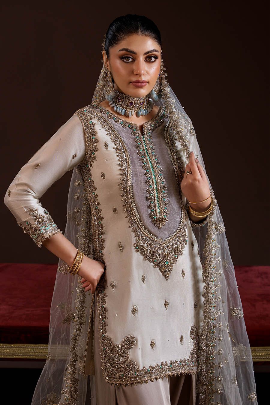 Khuda Baksh - P-278 - 3 Piece Ready to Wear Suit