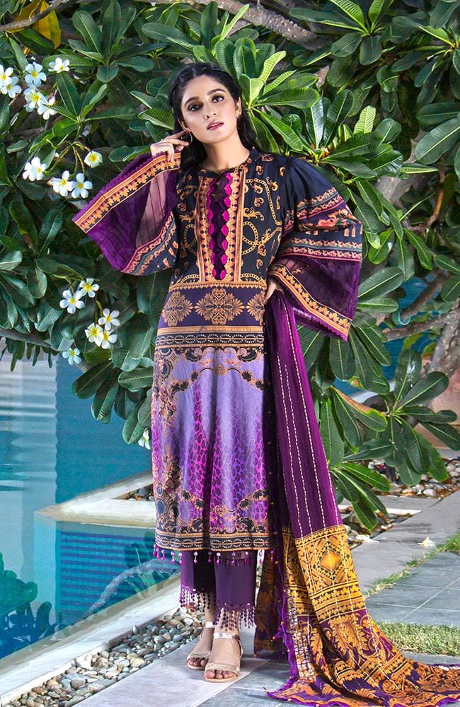 All Zohaib 3 Piece Printed Cambric Unstitched Suit CDPC-21-11