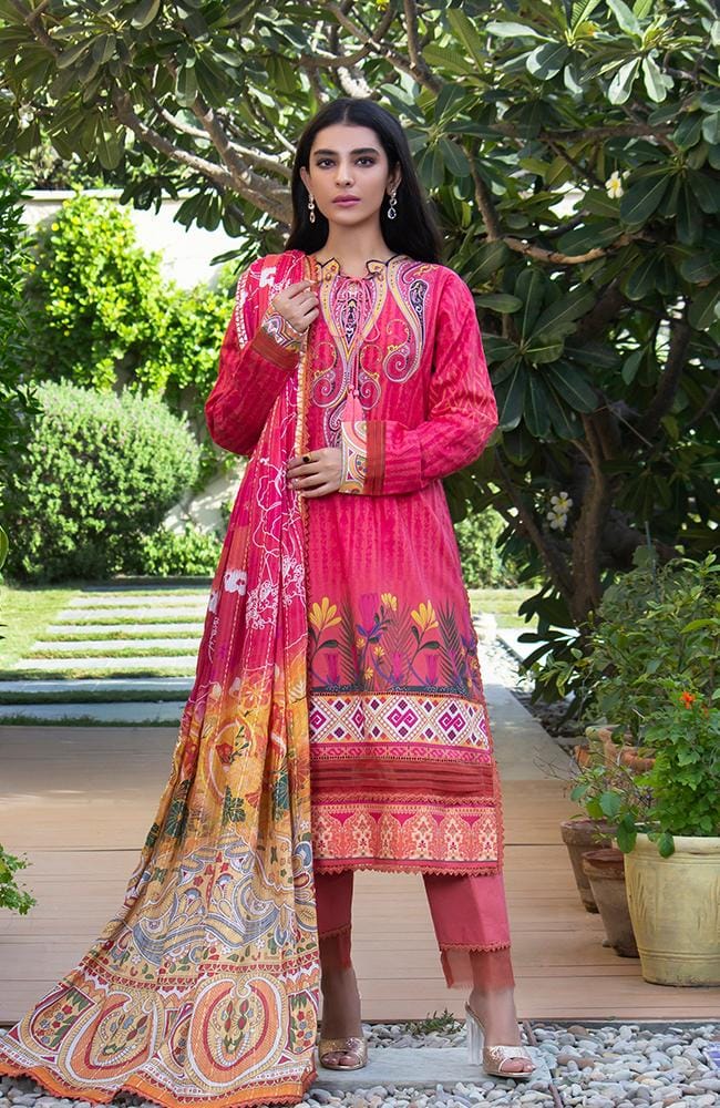 All Zohaib 3 Piece Printed Cambric Unstitched Suit CDPC-21-14