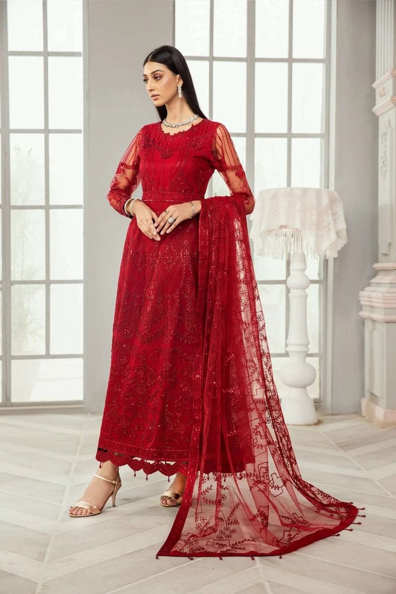 Alizeh Fashion Embroidered Chiffon Unstitched 3 Piece  Rubi