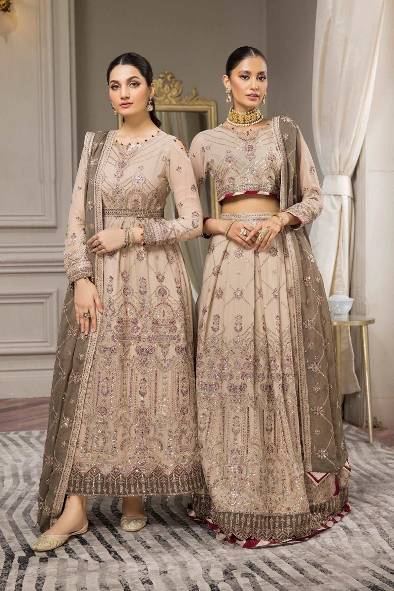 Aqs-e-Dast By Alizeh Fashion Embroidered Chiffon Unstitched 3 Piece 10 Aaina