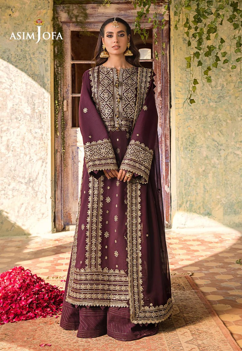 Asim Jofa Luxury Lawn'23  Unstitched 3 piece suit AJLR-08