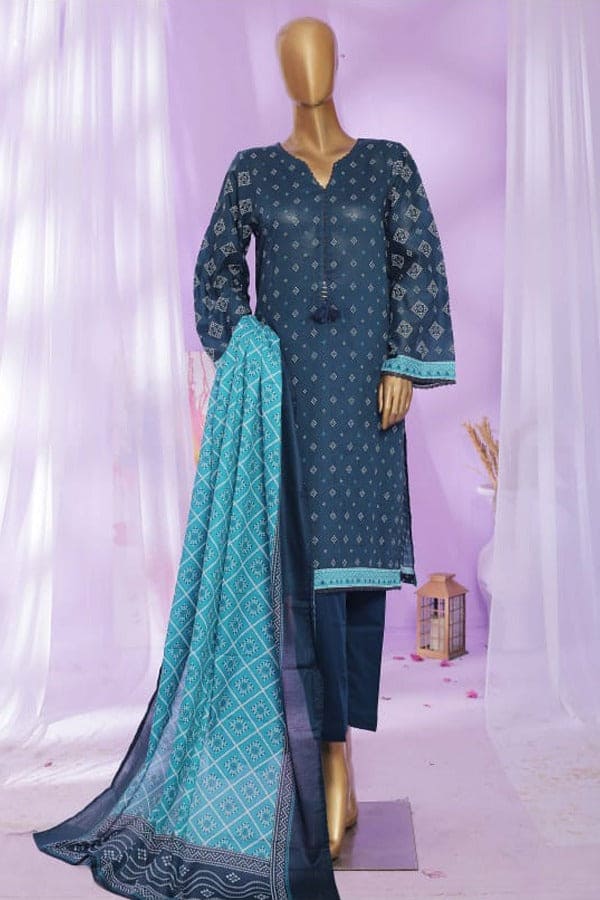 Bin Saeed 3 Piece Printed Lawn Stitched Suit