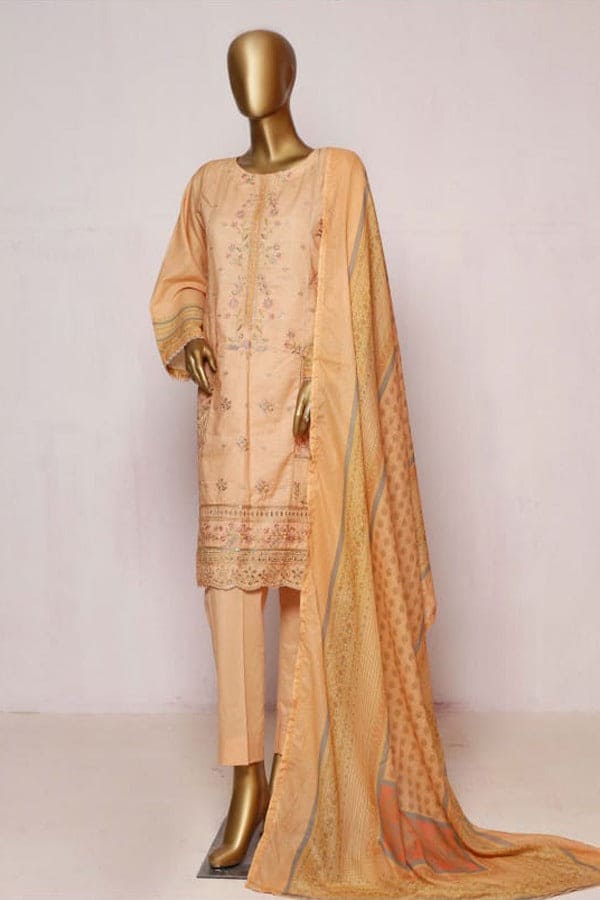 Bin Saeed 3 Piece Embroidered Stitched Suit