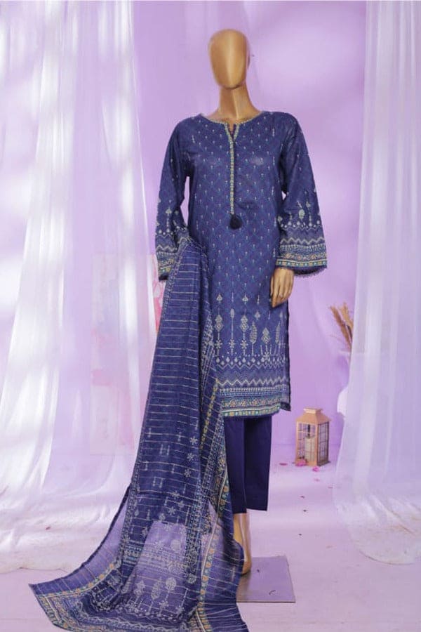 Bin Saeed 3 Piece Printed Lawn Stitched Suit