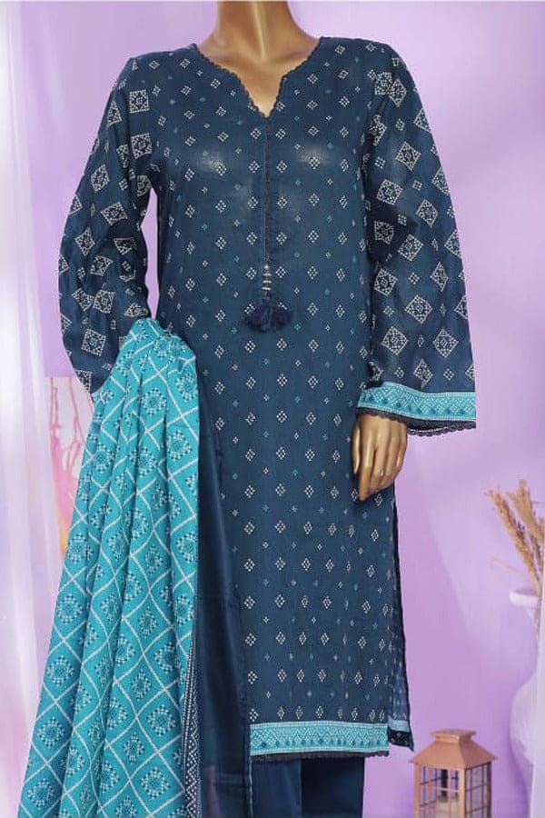 Bin Saeed 3 Piece Printed Lawn Stitched Suit