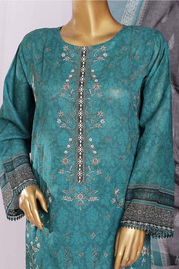 Bin Saeed 3 Piece Embroidered Stitched Suit