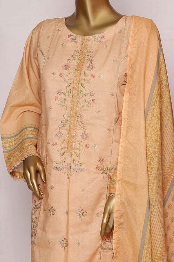 Bin Saeed 3 Piece Embroidered Stitched Suit