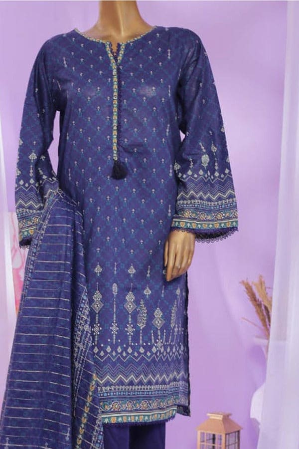 Bin Saeed 3 Piece Printed Lawn Stitched Suit