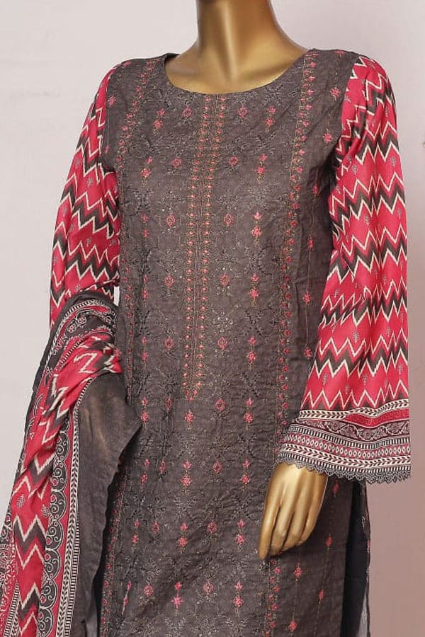 Bin Saeed 3 Piece Embroidered Stitched Suit