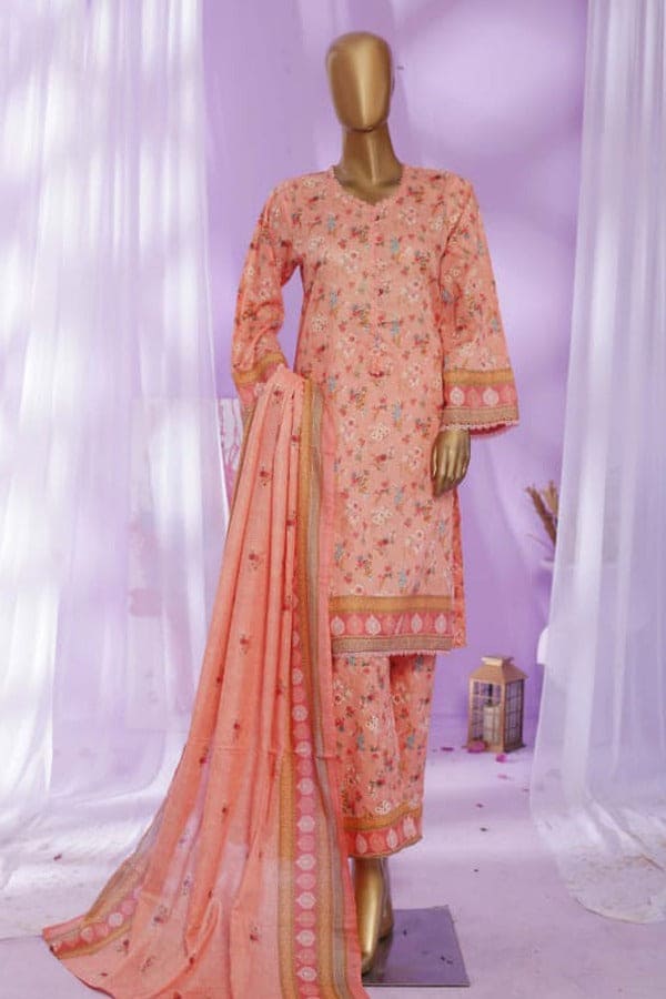 Bin Saeed 3 Piece Printed Lawn Stitched Suit