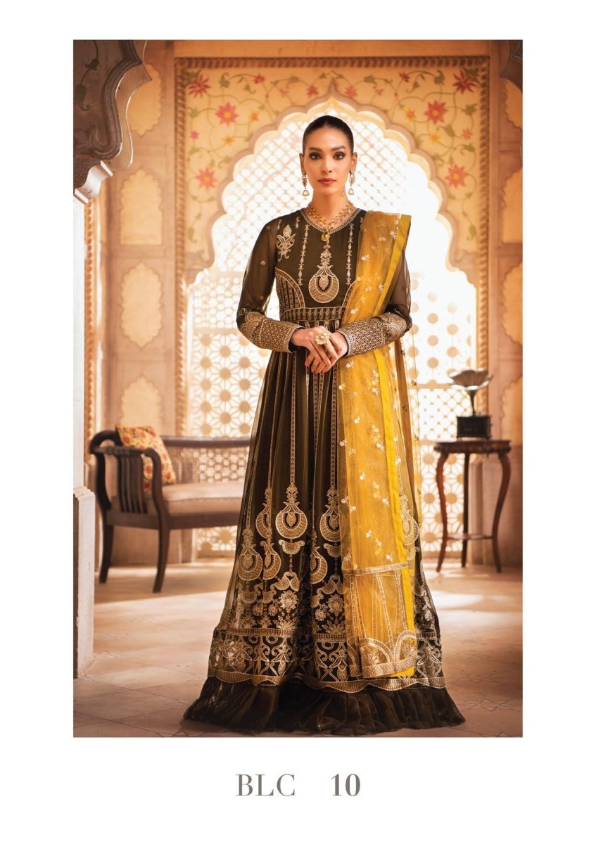 Blanche Fashion Embroidered Chiffon Unstitched 3 Piece BLC-10