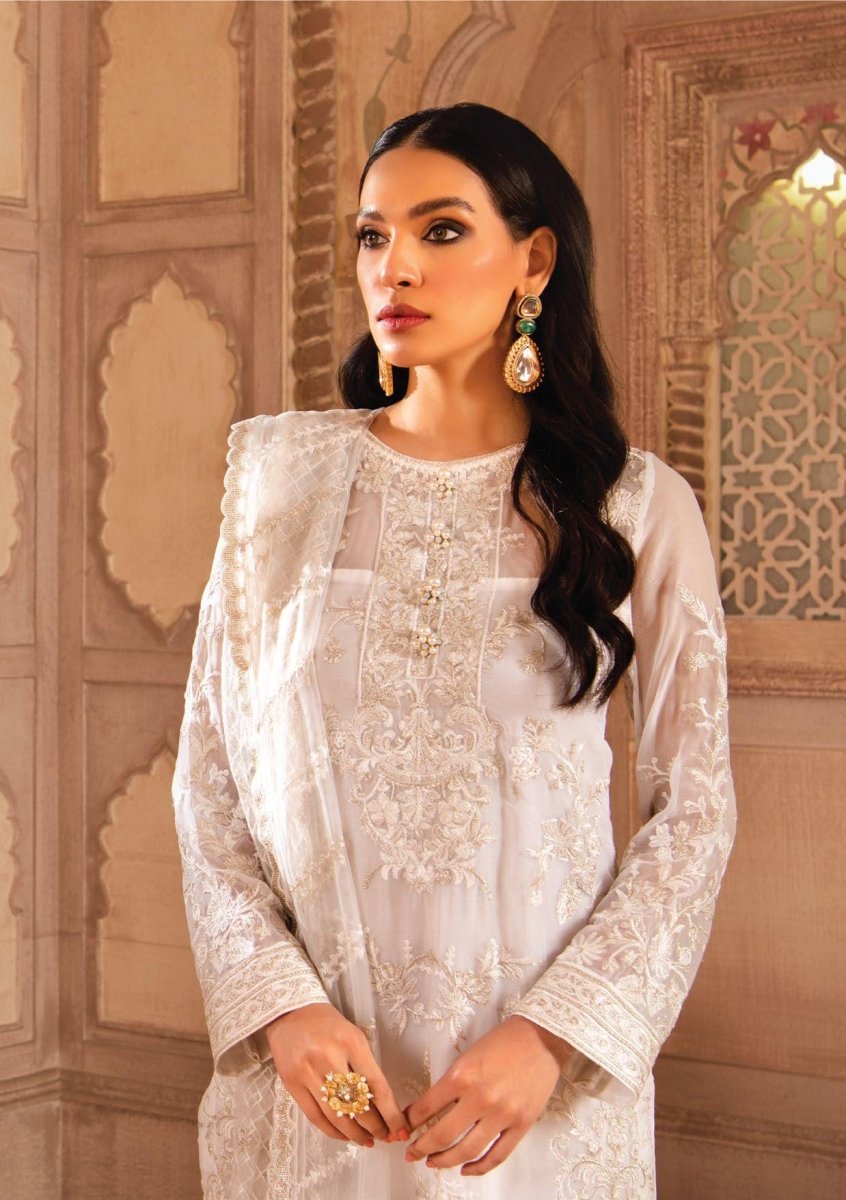 Blanche Fashion Embroidered Chiffon Unstitched 3 Piece BLC-03