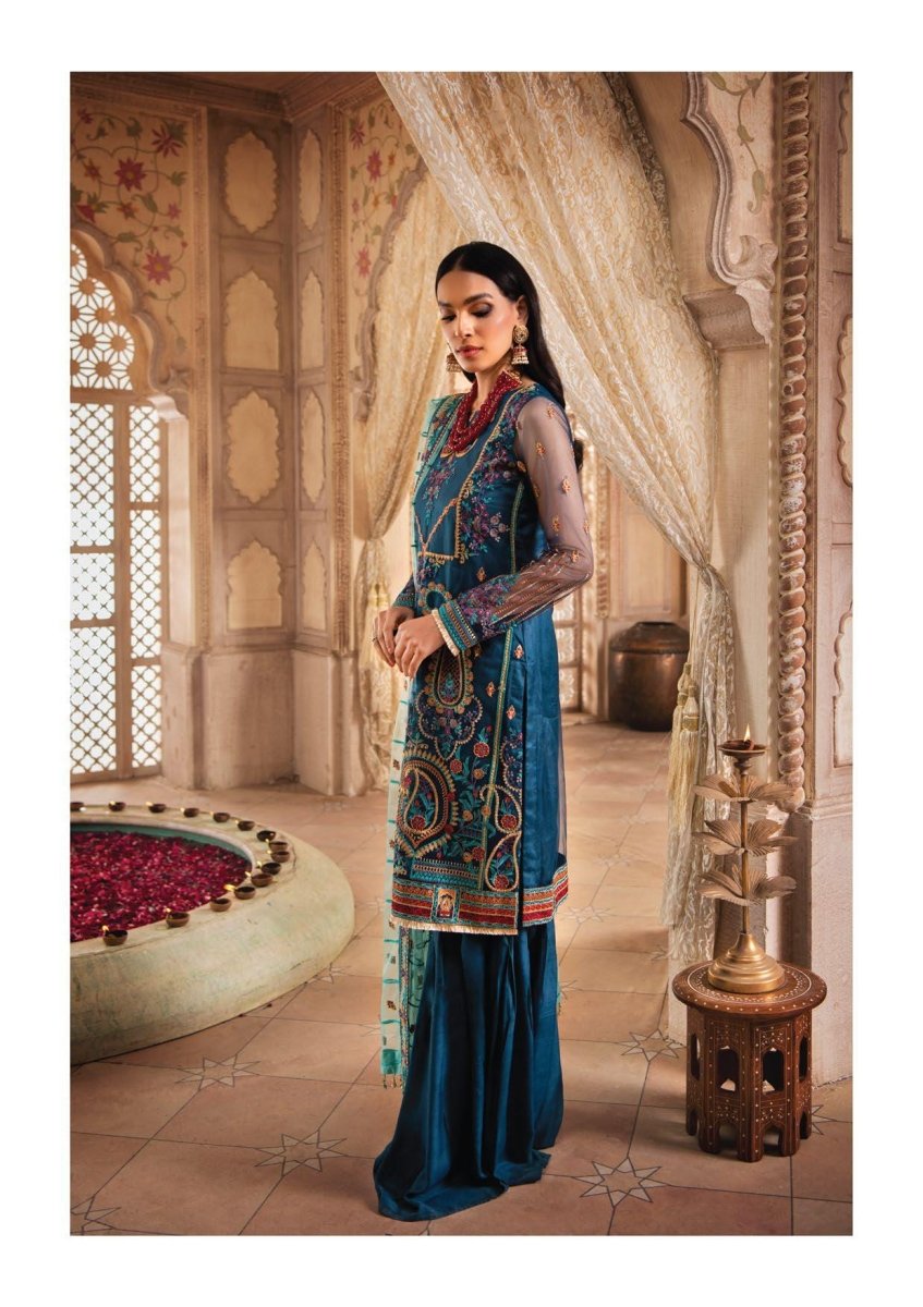 Blanche Fashion Embroidered Chiffon Unstitched 3 Piece BLC-05