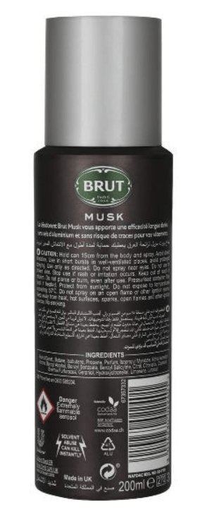 Brut - Musk Deodorant Spray for Men Deodorant Spray For Men - 200ml