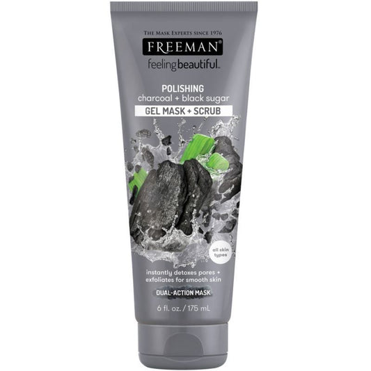 Freeman Feeling Beautiful Polishing Charcoal & Black Sugar Gel Mask + Scrub 175 ml