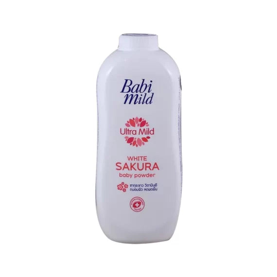 Babi Mild Ultra Mild White Sakura Baby Powder 160g