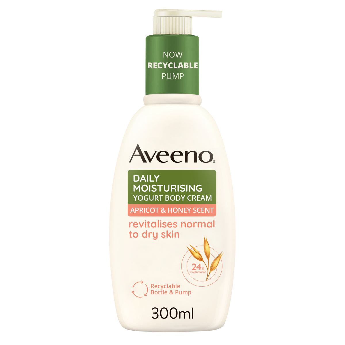 AVEENO - DAILY MOISTURISING YOGURT BODY CREAM APRICOT & HONEY SCENT - 300ml