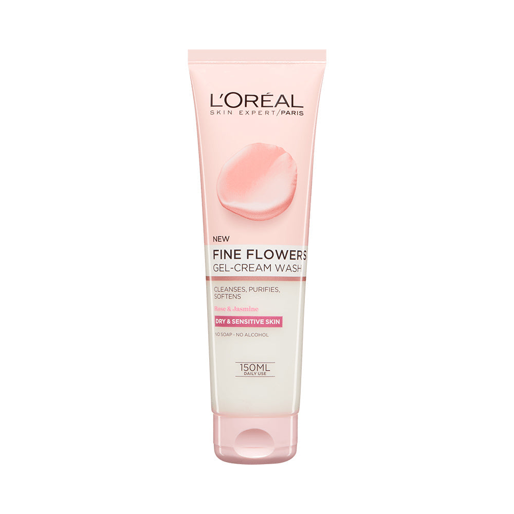 Loreal Paris Fine Flowers Gel Cream Wash Sensitive - 150ml