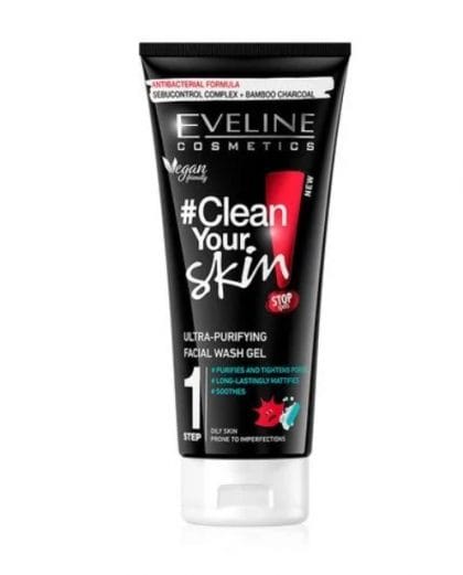 Eveline Cosmetics - Clean Your Skin STEP 1 Ultra – Purifying Facial Wash Gel 200ML