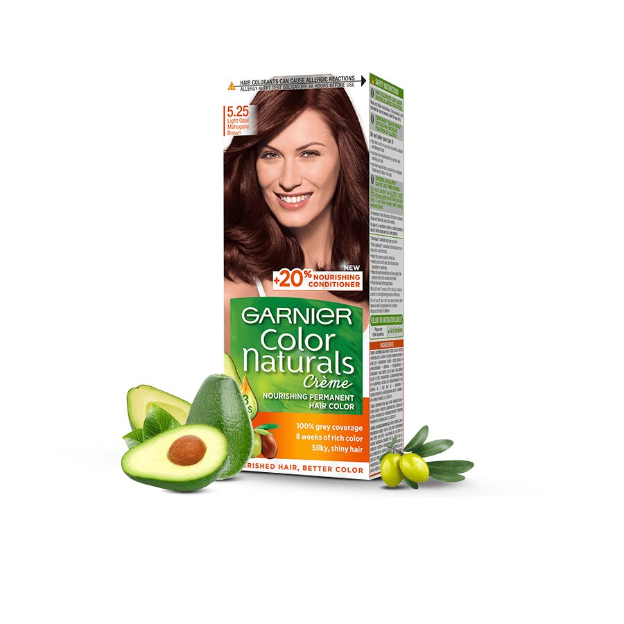 Garnier Color Naturals Creme - 5.25 Light Opal Mahogany Brown Hair Color