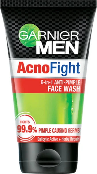 GARNIER MEN ACNO FIGHT 6 IN 1 PIMPLE FACE WASH 100ML