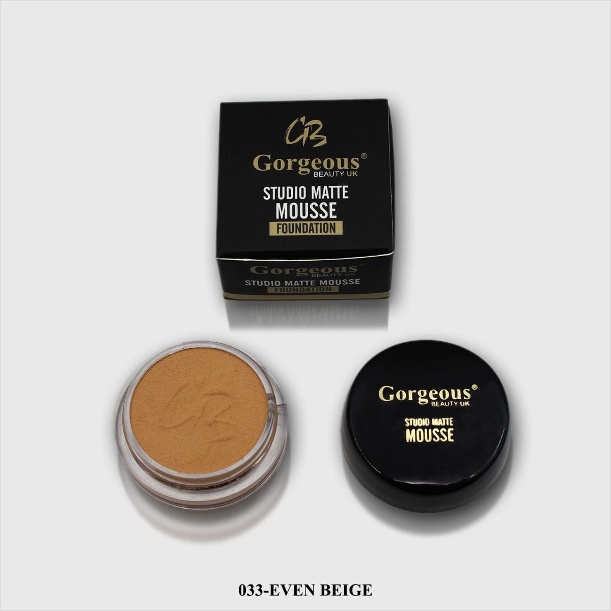 Gorgeous Beauty Uk Studio Matte Mousse Foundation - 033 Even Beige