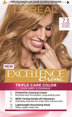 L'Oreal Paris Excellence Creme Hair Color 7.3 Golden Blonde