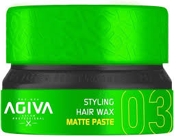 Agiva - Hair Styling Aqua Wax Matte Paste 03 Green - 155 ml