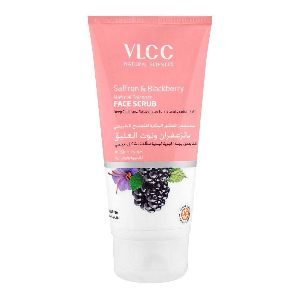 VLCC - Natural Sciences Saffron & Blackberry Natural Fairness Face Scrub, 150ml