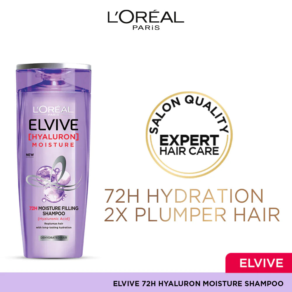 Loreal Paris - Elvive Hyaluron Moisture 72H Moisture Filling Shampoo - 360ml