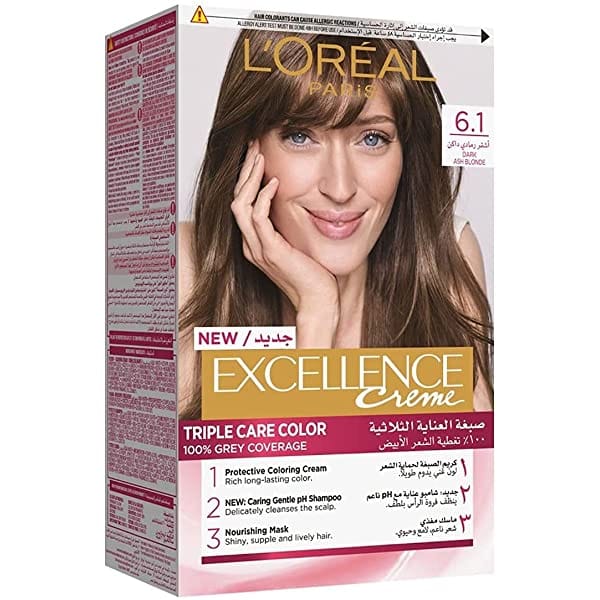 L'Oreal Paris Excellence Hair Color Dark Ash Blond 6.1