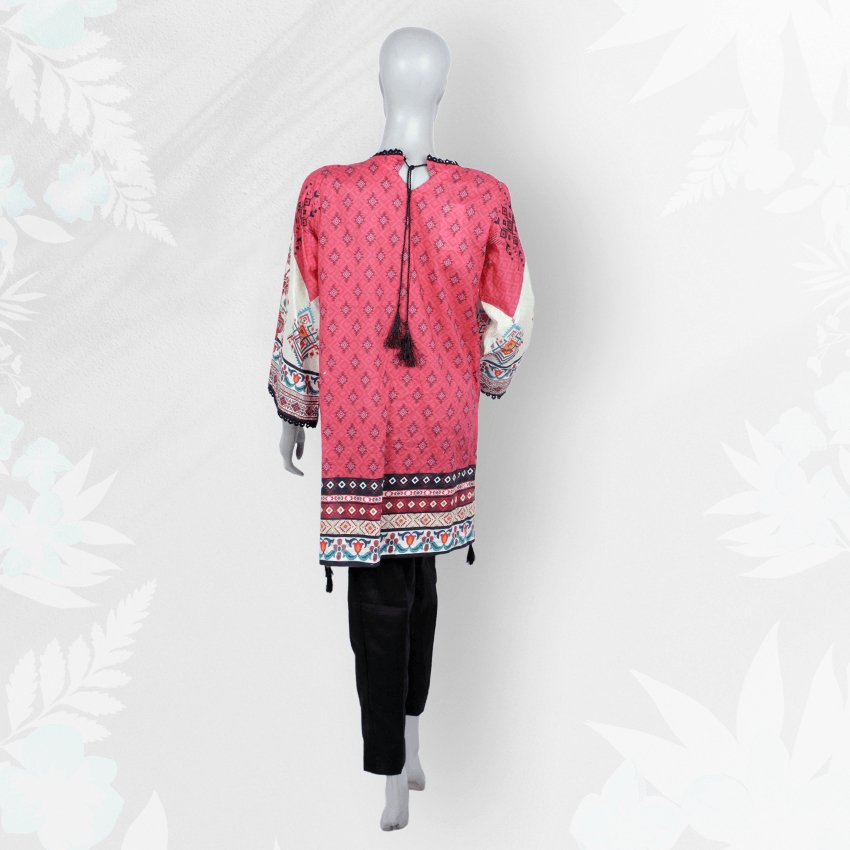 Girls Casual Printed Lawn Kurti -03PCS-076