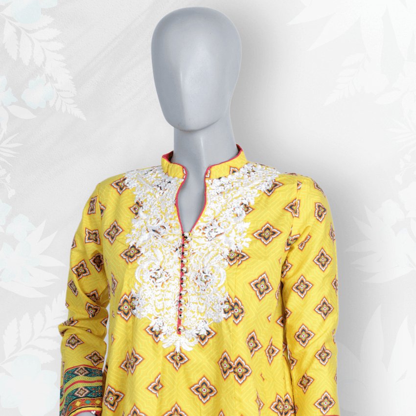 Girls Casual Emb Lawn Frock -PFRK-003