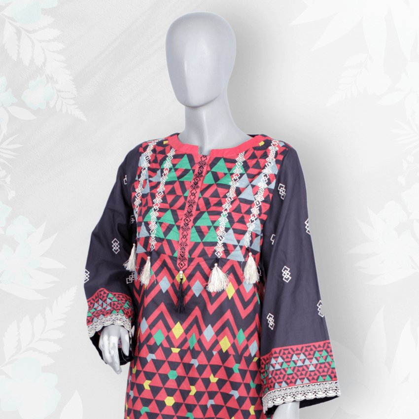 Girls Casual Printed 2Piece Lawn Suit -PRST-054