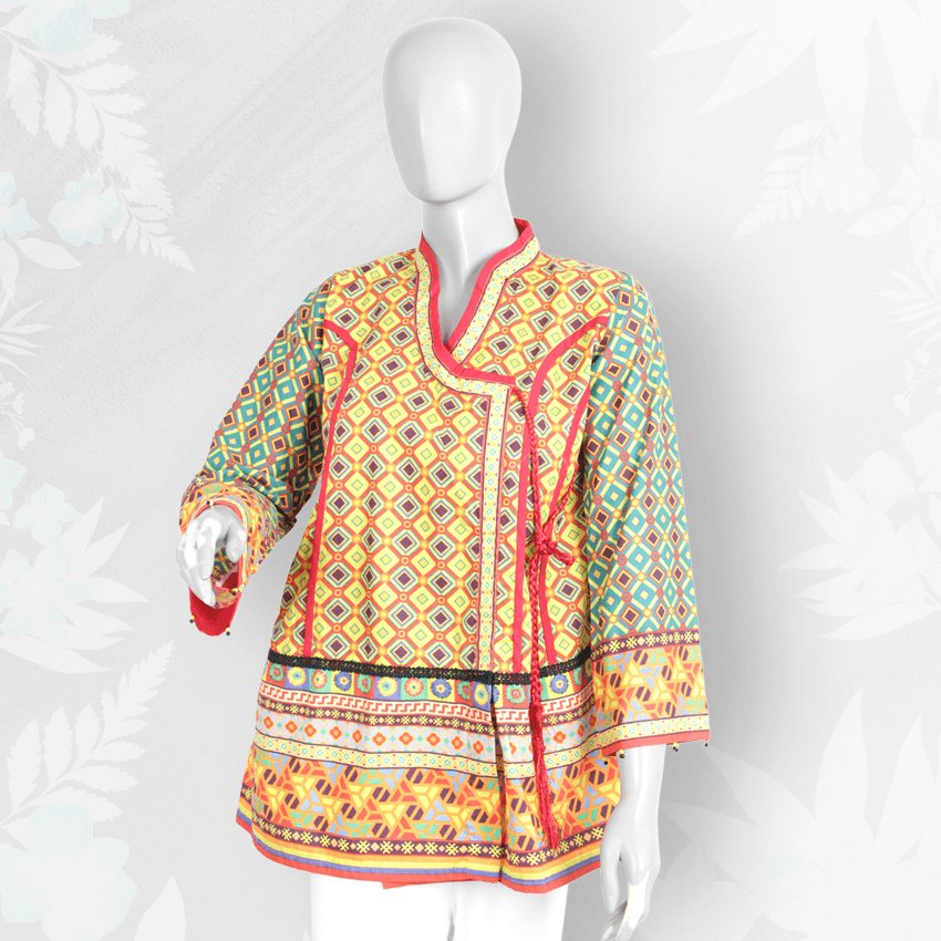 Girls Casual Printed Lawn Kurti -PRK-004