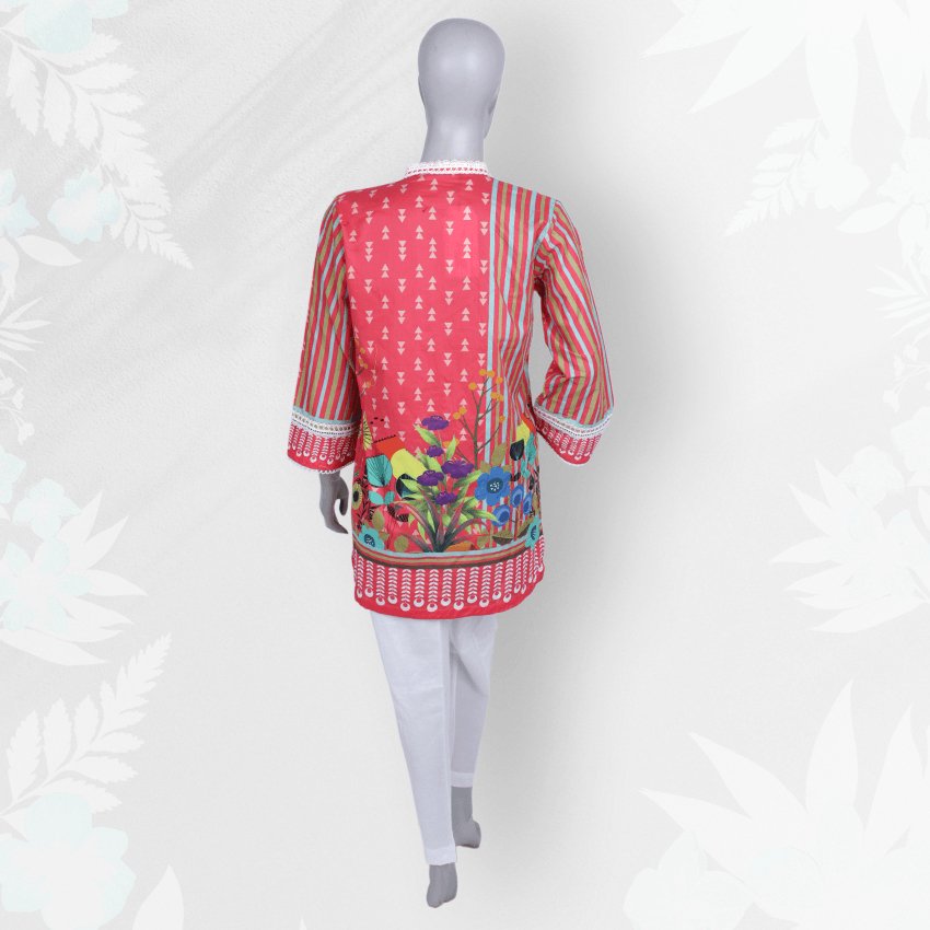 Girls 3 Piece Casual Printed Lawn Suit -03PCS-066