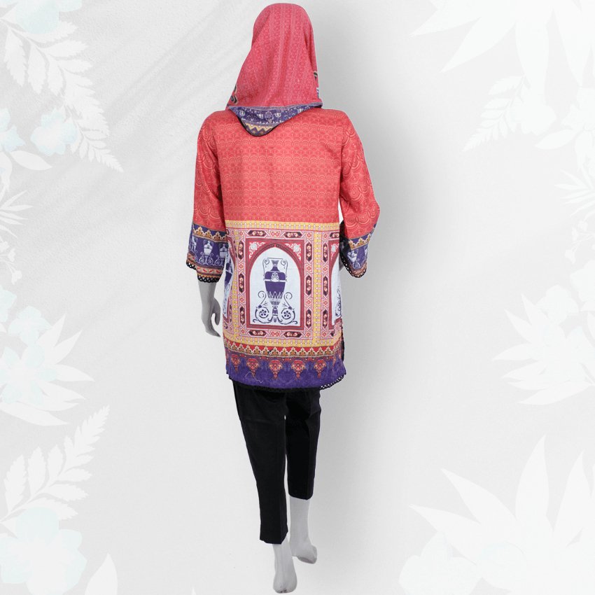 Girls 3 Piece Casual Printed Lawn Suit -PRSDT-087