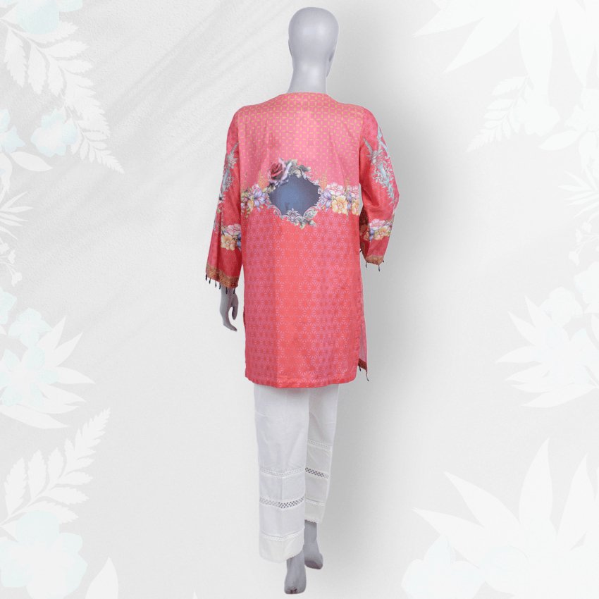 Girls Casual Printed Lawn Kurti - PRST-064