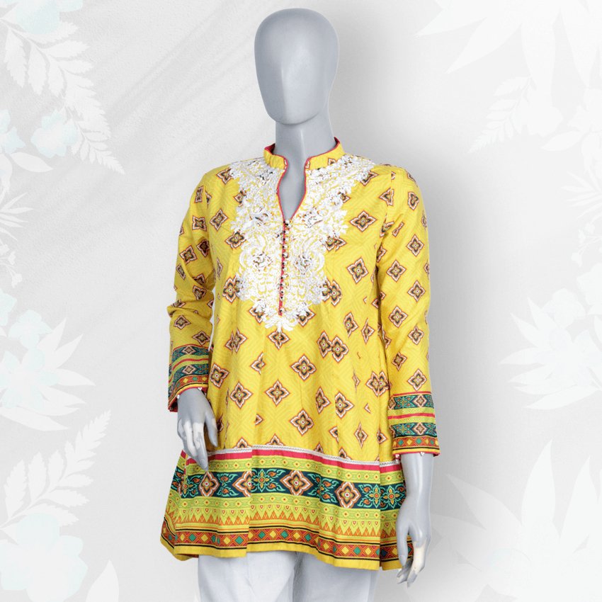 Girls Casual Emb Lawn Frock -PFRK-003