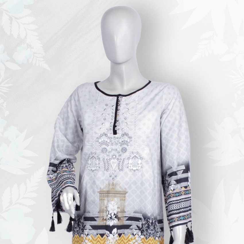 Girls Casual Printed 2Piece Lawn Suit -PRKT-033