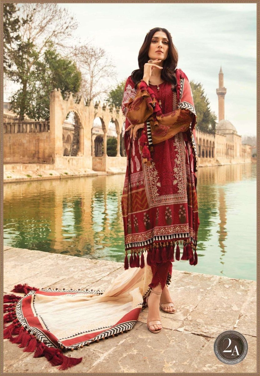 Ladies Un-Stitch Maria B Luxury Lawn 2021 D-2102-A