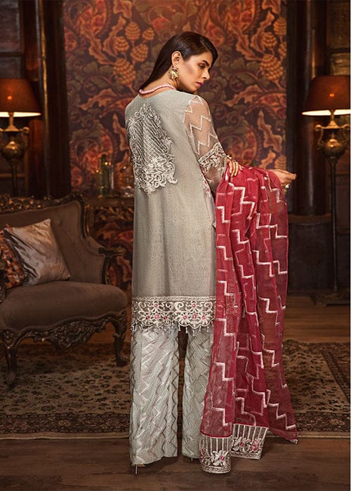 Ladies Un-Stitch Riwayat Embroidered Chiffon Collection MI-06