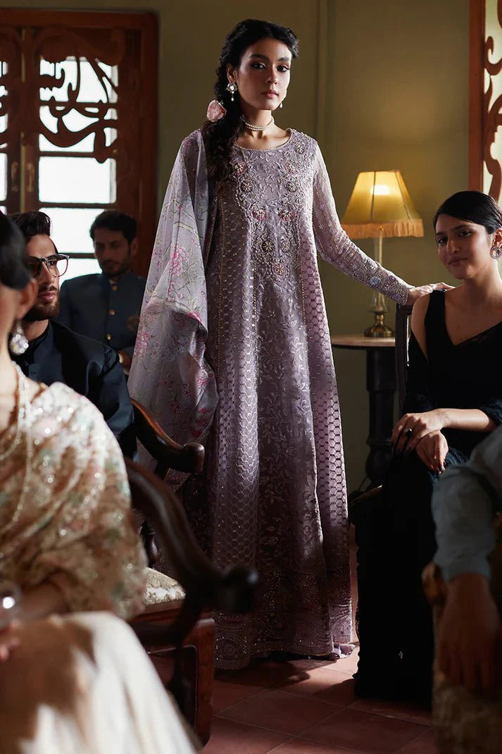 KAMDAANI By Mushq Embroidered Organza 3 Piece Unstitched Suits  EIRA
