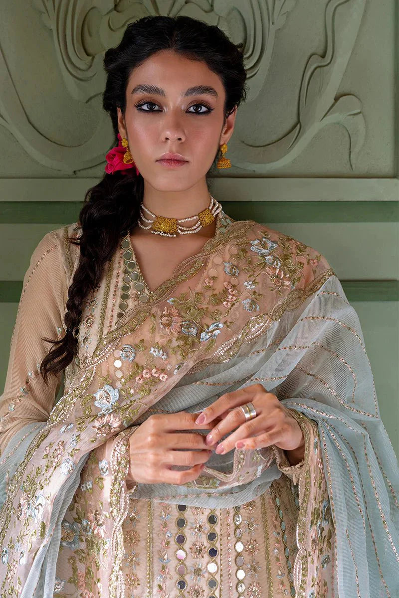 KAMDAANI By Mushq Embroidered Organza 3 Piece Unstitched Suits AAIMA