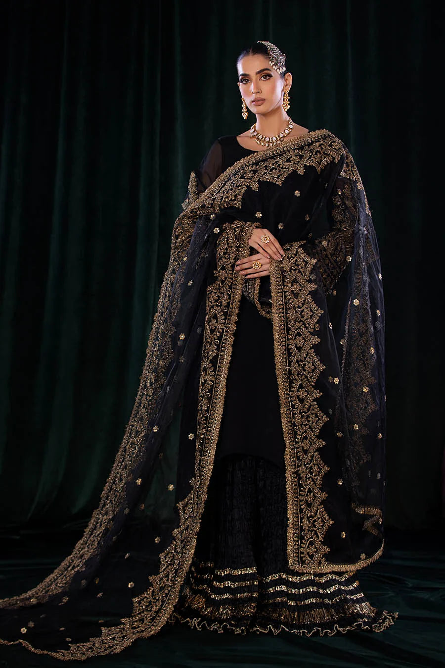 Khuda Baksh - P-255 Ready To Wear - BLACK