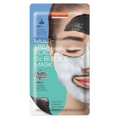 PUREDERM Multi Area Black O2 Bubble Mask 20g