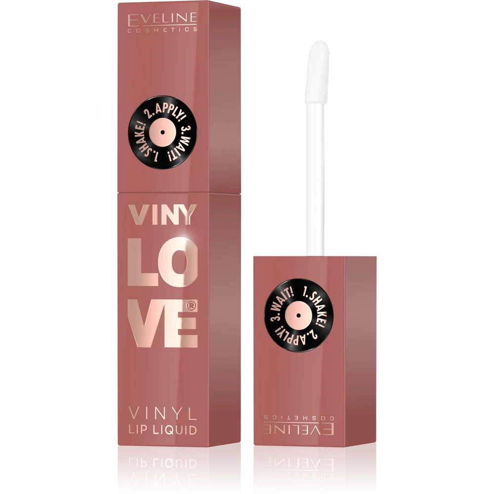 EVELINE VINYL LIP LIQUID # 04 (PEACHY) LONG-WEAR 4 MG