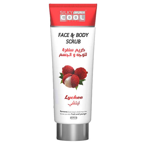 Silky Cool Face Body Scrub Lychee 275ml