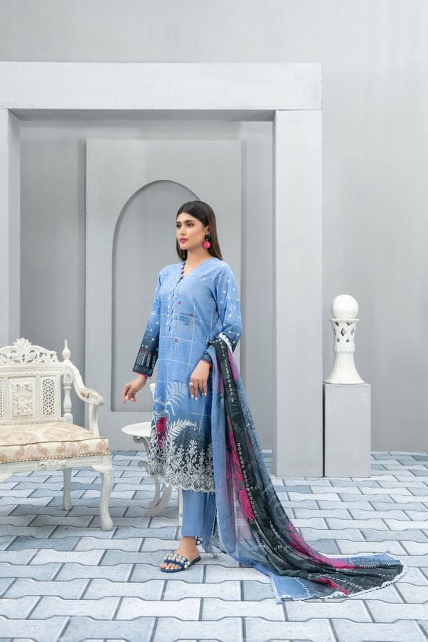Nimral By Tawakkal Fabrics 3 Piece Unstitch Lawn Collection  D-8630